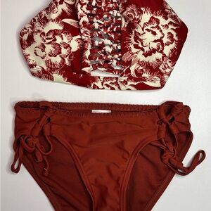 Floral Rust Bikini Set